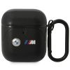 Aksesuāri Mob. & Vied. telefoniem BMW BMA222PVTK AirPods 1 / 2 cover black / black Leather Curved Line 