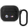Aksesuāri Mob. & Vied. telefoniem BMW BMA322PVTK AirPods 3 gen cover black / black Leather Curved Line 