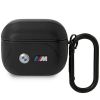 Аксессуары Моб. & Смарт. телефонам BMW BMA322PVTK AirPods 3 gen cover black / black Leather Curved Line melns 