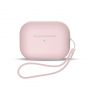 - Hurtel AirPods 1  /  AirPods 2 Silicone Case + Lanyard Wrist Strap Pink