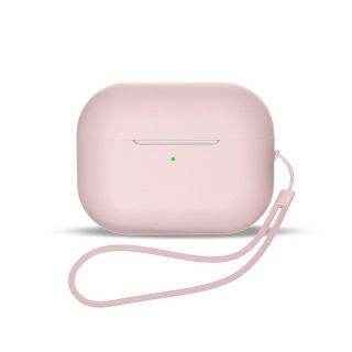- Hurtel AirPods 1  /  AirPods 2 Silicone Case + Lanyard Wrist Strap Pink