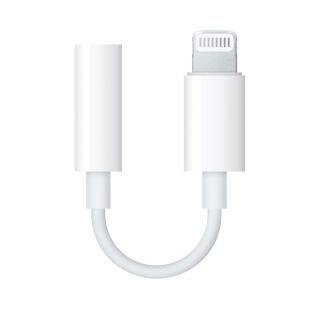 Apple Apple Apple MMX62ZM / A Lightning to 3.5mm Mini Jack Female Adapter White balts