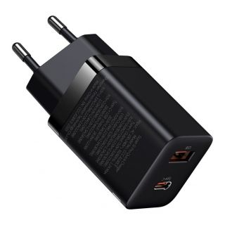 Baseus [RETURNED ITEM] Super Si Pro fast charger USB  /  USB Type C 30W Power Delivery Quick Charge black  CCSUPP-E01 melns