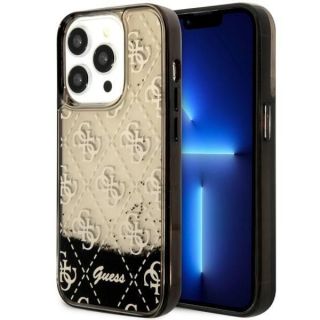 GUESS GUHCP14LLC4PSGK iPhone 14 Pro 6.1'' black / black hardcase Liquid Glitter 4G Transculent melns