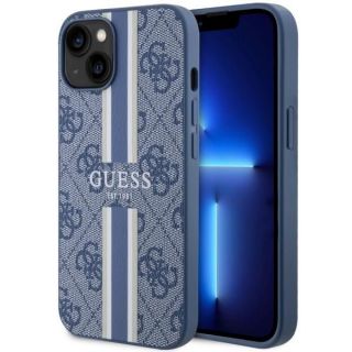 GUESS GUHMP14MP4RPSB iPhone 14 Plus 6.7" blue / blue hardcase 4G Printed Stripes MagSafe zils