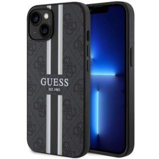 GUESS GUHMP14MP4RPSK iPhone 14 Plus 6.7'' black / black hardcase 4G Printed Stripes MagSafe melns