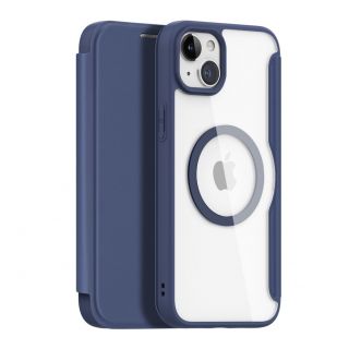 - Dux Ducis Skin X Pro Magnetic Flip MagSafe Case iPhone 15 Plus - Blue 