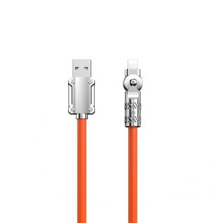 - Dudao Angled cable USB-A Lightning 30W 1m rotation 180° Dudao orange oranžs