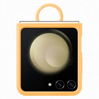Samsung Samsung Silicone case with holder for Samsung Galaxy Z Flip 5 - yellow dzeltens