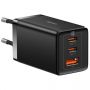 Baseus Baseus GaN 2xUSB C 1xUSB 65W fast charger Baseus GaN5 Pro + USB C - USB C 100W cable - black