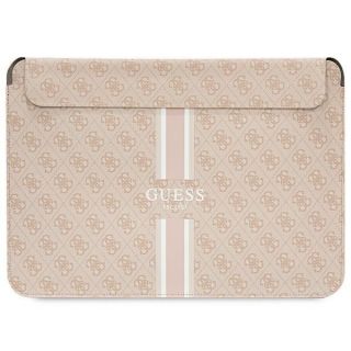 GUESS Guess Guess 4G Printed Stripes cover for a 14" laptop - pink