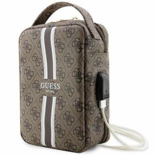 GUESS Bag GUHBP4RPSW Organizer brown / brown 4G Printed Stripes