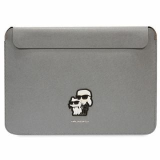 - Karl Karl Saffiano Karl&Choupette case for a 14" laptop silver