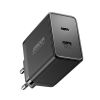Bezvadu ierīces un gadžeti - Joyroom Joyroom JR-TCF09 fast charger 2x USB-C 40W black melns 