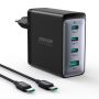 - Joyroom Joyroom JR-TCG04EU 100W GaN charger 3x USB-C USB-A + USB-C  /  USB-C cable 100W black