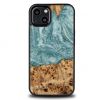 Аксессуары Моб. & Смарт. телефонам - Bewood Wood and resin iPhone 13 case Bewood Unique Uranus blue and whi...» 