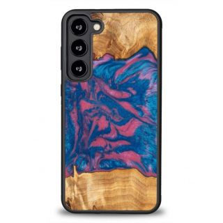 - Bewood Wood and resin case for Galaxy S23 Plus Bewood Unique Vegas pink and blue rozā zils