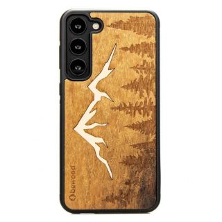 - Bewood Wooden case for Samsung Galaxy S23 Plus Bewood Mountains Imbuia