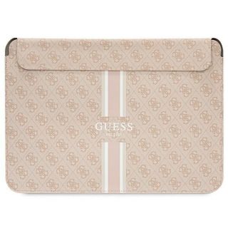 GUESS Guess Guess 4G Printed Stripes cover for a 16" laptop - pink