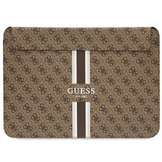 GUESS Guess Guess 4G Printed Stripes cover for a 16" laptop - brown