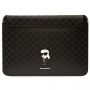 - Karl Karl Saffiano Monogram Ikonik case for a 16" laptop black