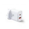 Беспроводные устройства и гаджеты - Joyroom UK Joyroom FlashSeries JR-TCF05 20W USB-A USB-C charger white ...» 