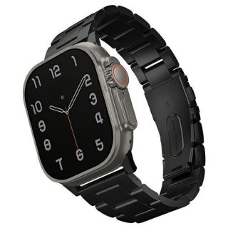 - UNIQ Uniq Osta Strap Case for Watch 42 / 44 / 45 /  49mm Series 1 / 2 / 3 / 4 / 5 / 6 / 7 / 8 / SE / SE2 / Ultra Stainless Steel Black