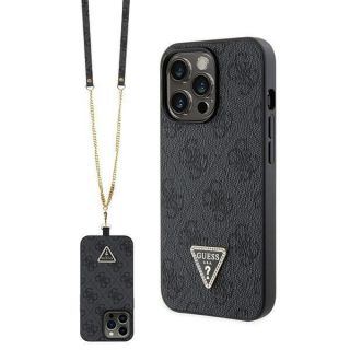 GUESS Guess Guess GUHCP13XP4TDSCPK case for iPhone 13 Pro Max 6.7" - black Crossbody 4G Metal Logo melns