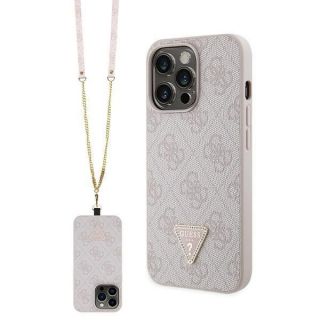 GUESS Guess Guess GUHCP13XP4TDSCPP case for iPhone 13 Pro Max 6.7" - pink Crossbody 4G Metal Logo rozā