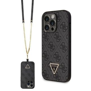 GUESS Guess Guess GUHCP14XP4TDSCPK case for iPhone 14 Pro Max 6.7" - black Crossbody 4G Metal Logo melns