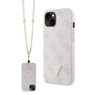 GUESS Guess Guess GUHCP14XP4TDSCPP case for iPhone 14 Pro Max 6.7" - pink Crossbody 4G Metal Logo