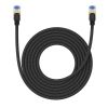 Aksesuāri datoru/planšetes Baseus fast internet cable RJ45 cat.7 10Gbps 5m braided black melns Mikrofoni