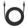 Aksesuāri datoru/planšetes Baseus fast internet cable RJ45 cat.7 10Gbps 2m braided black melns 