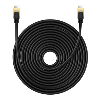 Baseus Baseus Baseus High Speed ​​Cat 8 40 Gb / s Ethernet cable 20 m - black melns