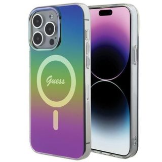 GUESS Guess Guess IML Iridescent MagSafe case for iPhone 15 Pro - black melns