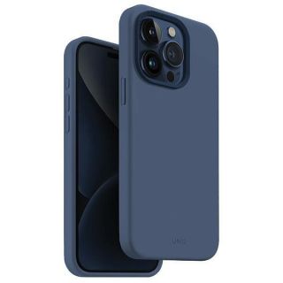 - UNIQ Uniq Lino Hue iPhone 15 Pro 6.1" case Magclick Charging navy blue / navy blue zils