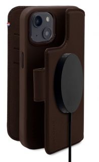 - Decoded Decoded Detachable Wallet Case Leather with MagSafe with Flip for iPhone 14 Plus Brown
