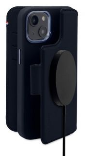 - Decoded Decoded Detachable Wallet Case Leather with MagSafe with Flip for iPhone 14 Plus Navy Blue