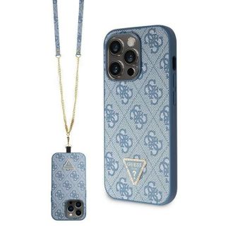 GUESS GUHCP14XP4TDSCPB iPhone 14 Pro Max 6.7" blue / blue hardcase Crossbody 4G Metal Logo zils