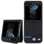 BMW BMW BMW Leather Carbon case for Samsung Galaxy Z Flip 5 - black