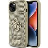 Aksesuāri Mob. & Vied. telefoniem GUESS Guess Guess Perforated 4G Glitter case for iPhone 15 - gold zelts 