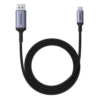 Baseus Baseus Baseus High Definition Series USB-C to DisplayPort 1.4 8K 60Hz Unidirectional Cable 2m - Black melns