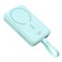 Baseus Baseus Baseus Magnetic Mini MagSafe 10000mAh 30W powerbank with built-in USB-C cable - blue + Baseus Simple Series USB-C - USB-C 60W 0.3m cable