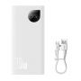 Baseus Baseus Baseus Adaman2 power bank with digital display 2x USB-A  /  1x USB-C 10000mAh 30W - white