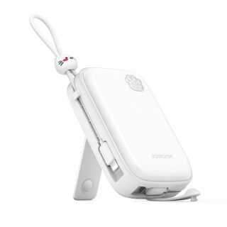 - Joyroom Powerbank Joyroom JR-L008 Plus Cutie Series 22.5W 20000mAh with stand + USB-A USB-C cable white
