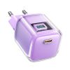 Bezvadu ierīces un gadžeti - Acefast Acefast A53 PD 30W GaN USB-C charger with display purple 