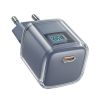 Bezvadu ierīces un gadžeti - Acefast Acefast A53 PD 30W GaN USB-C charger with display gray 