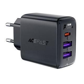 - Acefast Acefast A57 PD 35W GaN charger 2 x USB-A + USB-C with 3 ports black