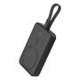 Baseus Baseus Baseus Magnetic Mini MagSafe 10000mAh 20W powerbank with built-in Lightning cable - black + Baseus Simple Series USB-C - USB-C 60W 0.3m cable