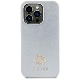GUESS GUHCP15MPS4DGPS iPhone 15 Plus 6.7" silver / silver hardcase Strass Metal Logo sudrabs